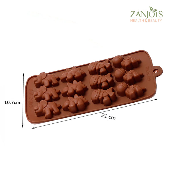 Silicon Molder Mini Dinosaur DIY Soap Chocolate Baking Ice Food Grade