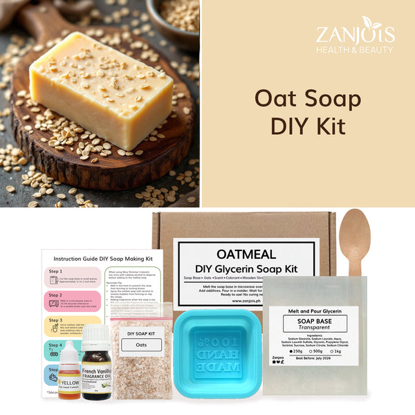 DIY Oatmeal Soap Kit (Melt and Pour Soap) Glycerin Soap Base